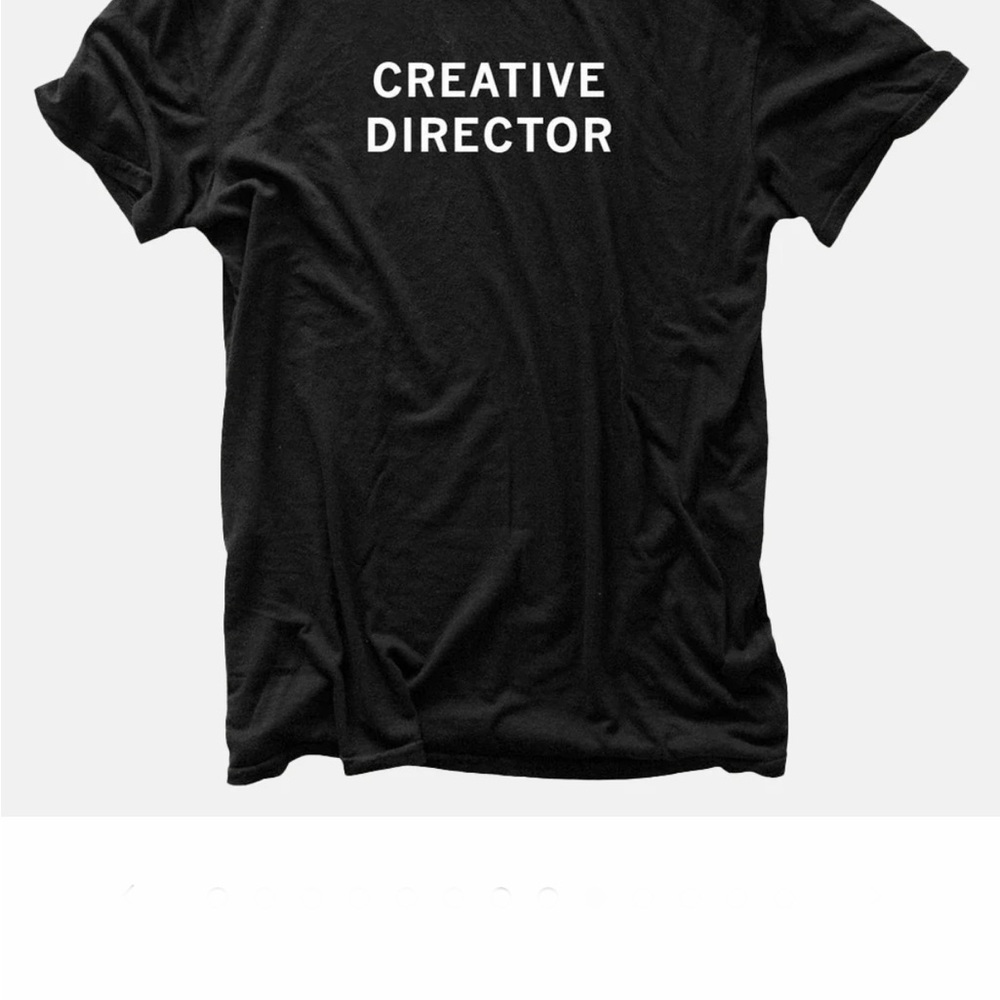 Jim Moore x Hiro + Clark Black Creative Director T-Shirt small